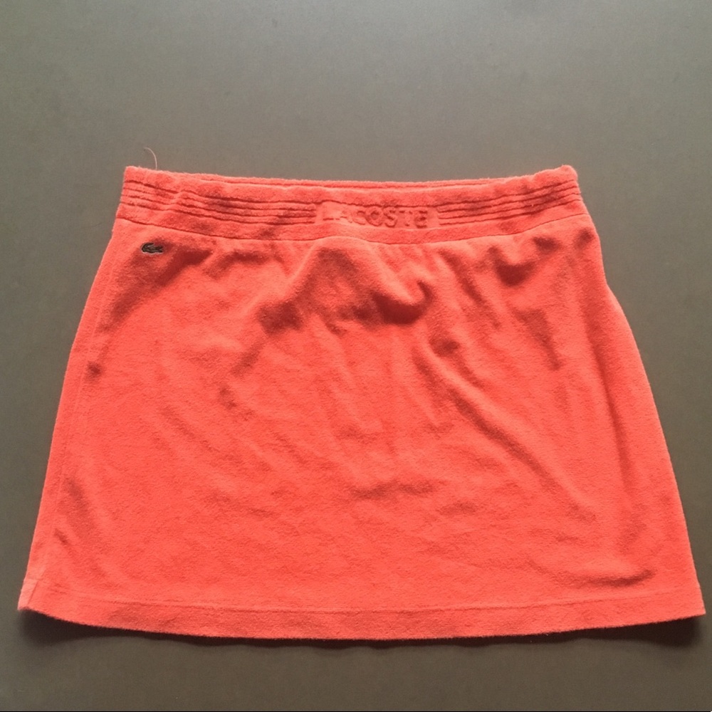 Lacoste mini terry cloth skirt size 42 size 12